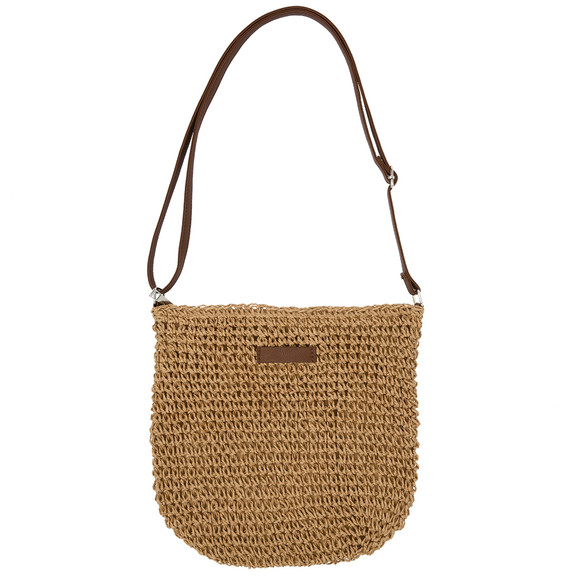 Gina Benotti Damen Schultertasche aus Bast