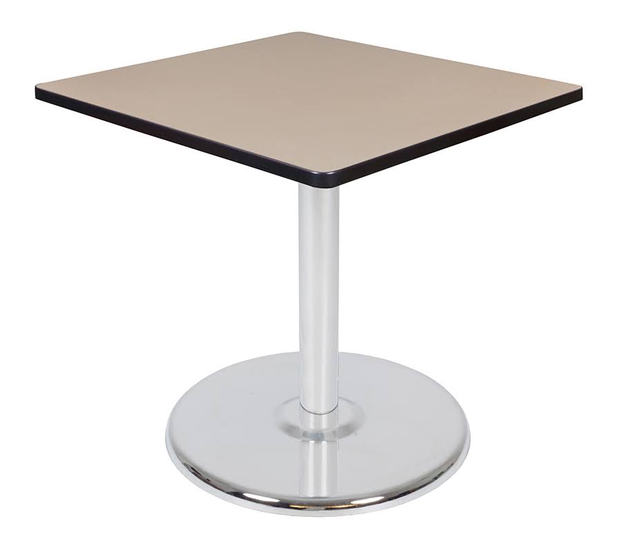 Regency Via 36x22 Square Platter Base Table- Grey/Chrome