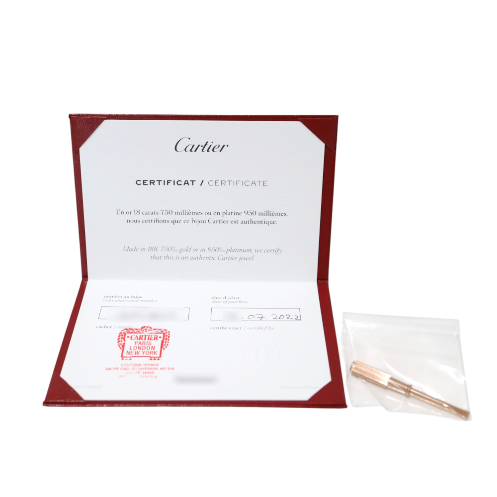 Cartier Love Bracelet 18K Rose Gold Diamond N6710700
