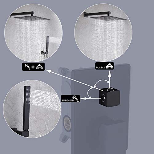 KES Shower System 12 Inch Rain Shower Head
