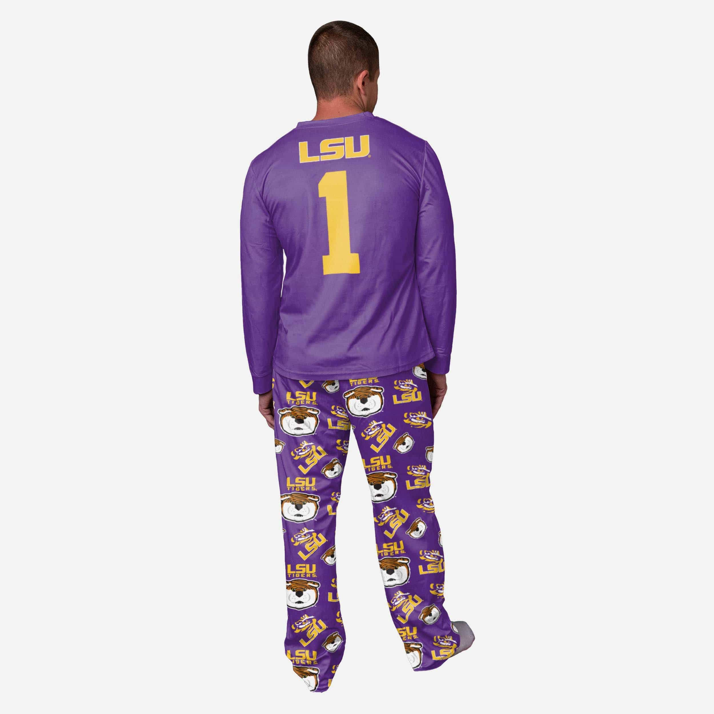 Mike The Tiger LSU Tigers Mascot Pajamas, Mens Size: XL