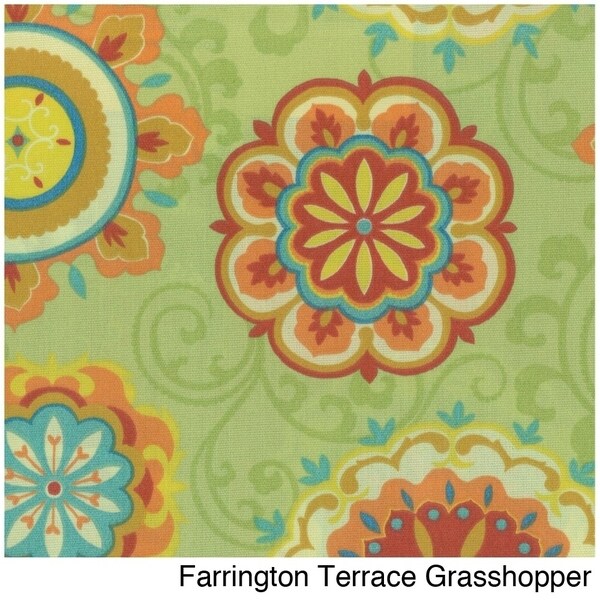 Bali 42inch Papasan Chair with Patterned Polyester Cushion