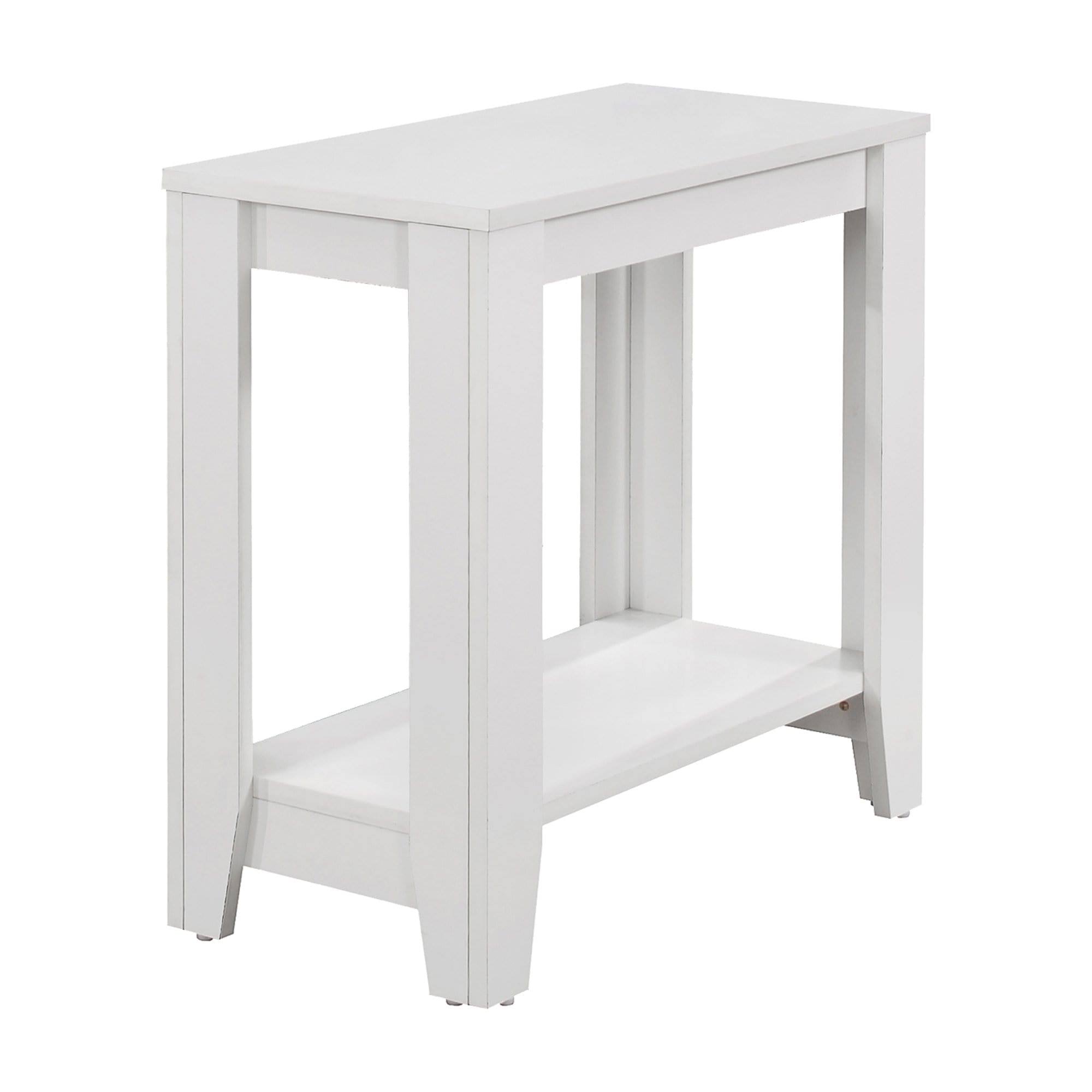 18.5x22 x 12x22 x 25x22 Grey Particle Board Laminate Metal Accent Table