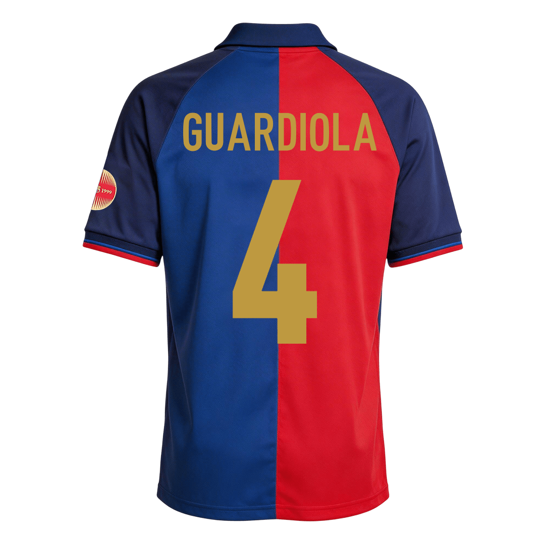 Retro Soccer Jersey GUARDIOLA #4 Barcelona Home 1999/00