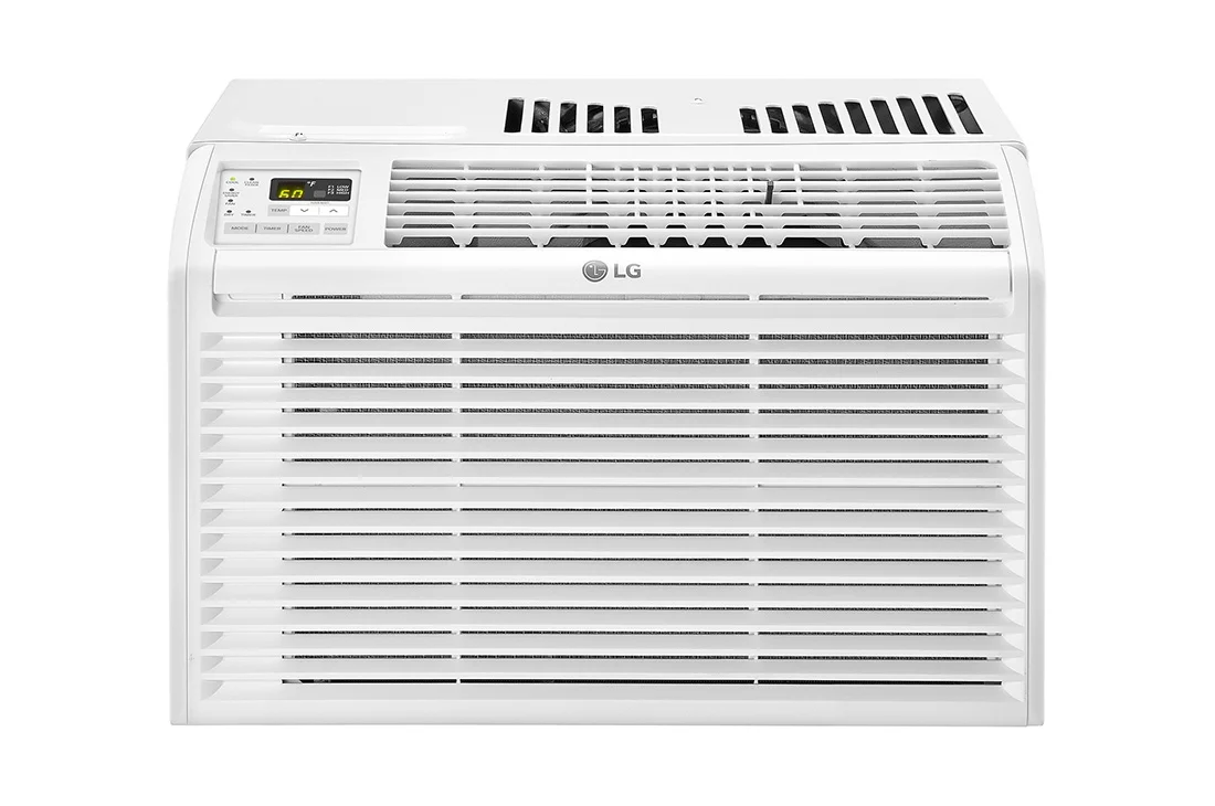 LG 6,000 BTU 115V Window-Mounted Air Conditioner with Remote Control