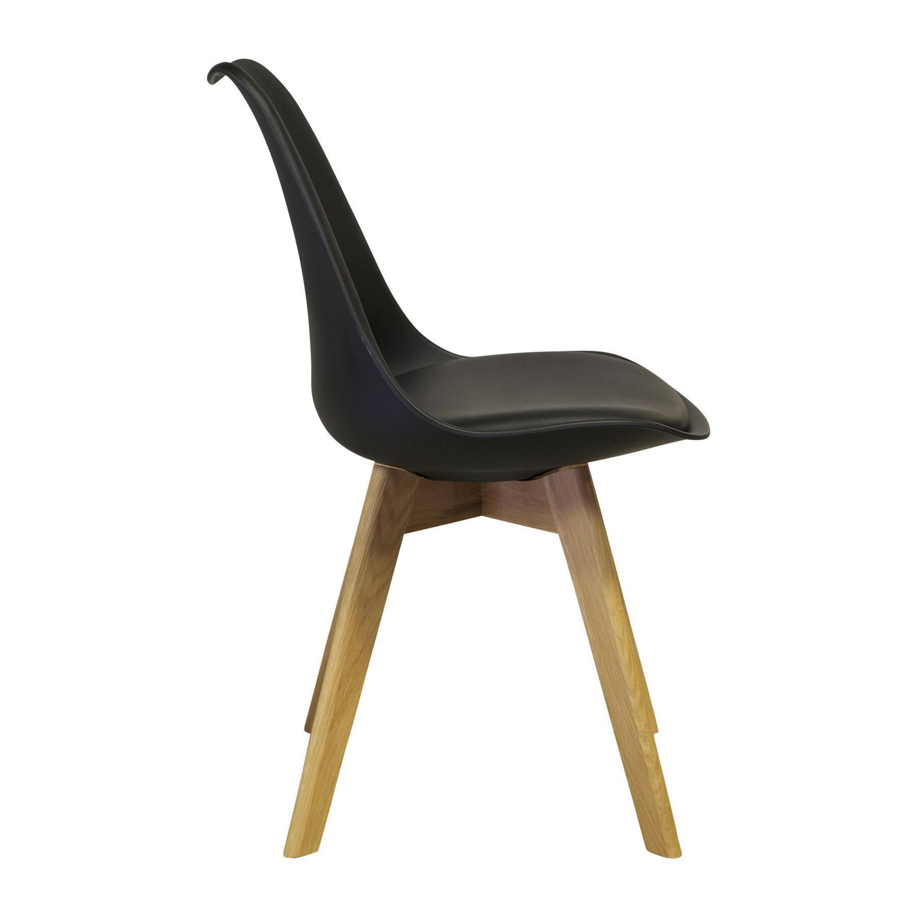 Design Tree Home Jacob Dining Chair, Mid Century Modern, White