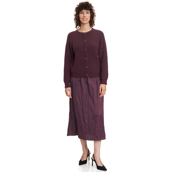 Gina Collection Damen Satinrock im Crinkle-Look