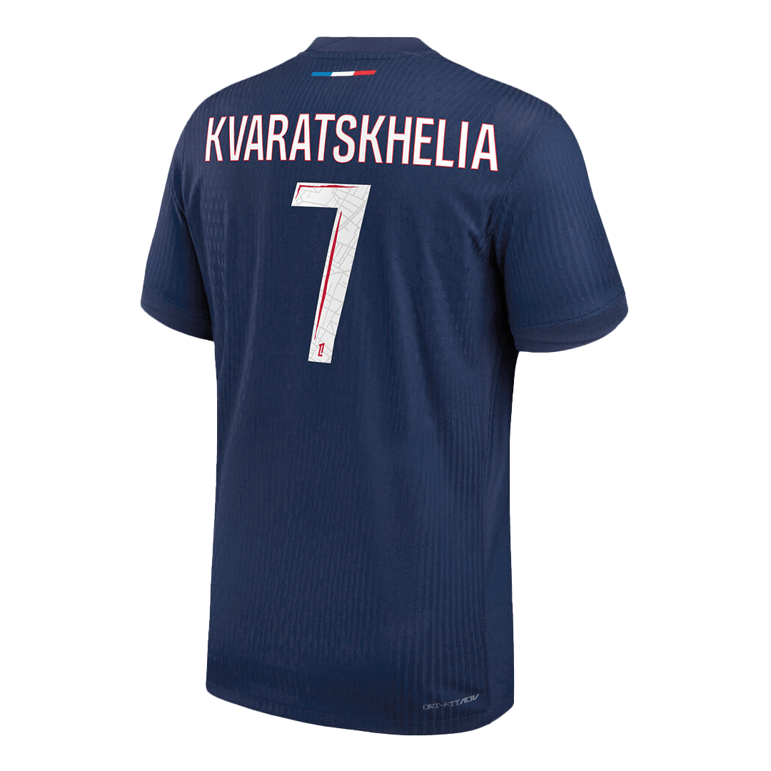 KVARATSKHELIA #7 PSG Home Player Version Jersey