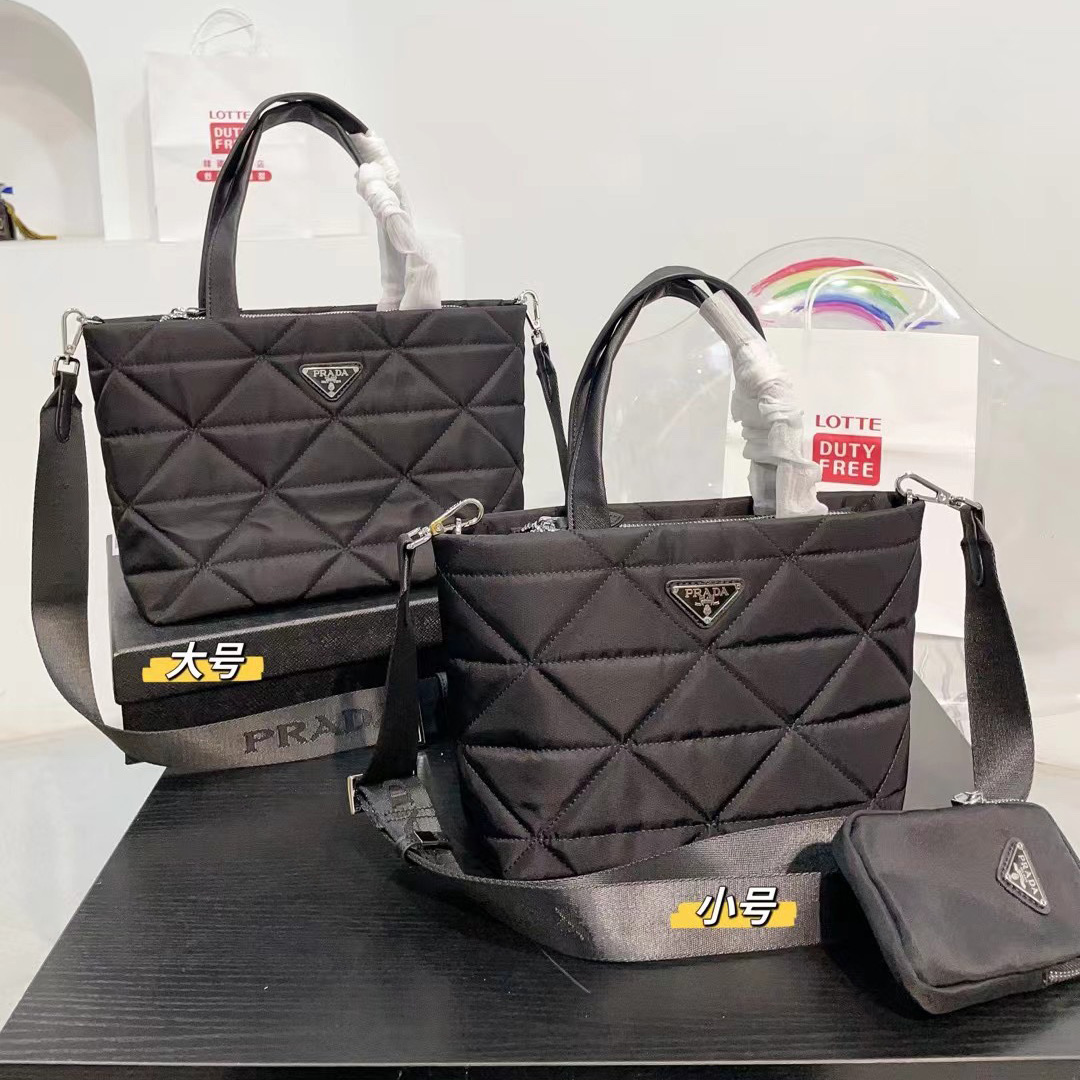 Prada Embroidered Tote Bag - cnluxepick