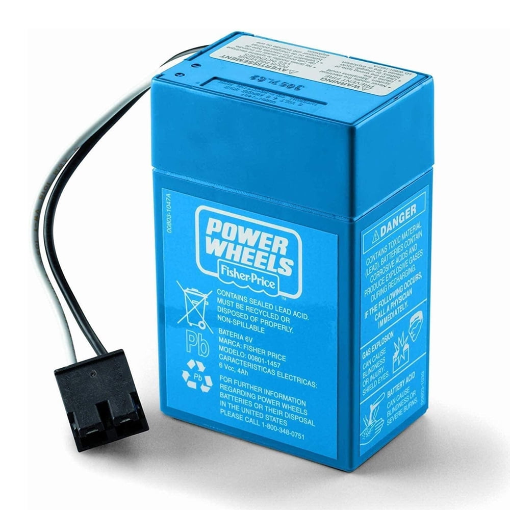 Power Wheels Battery and Charger 4 amp Blue 00801-1781 00801-1900