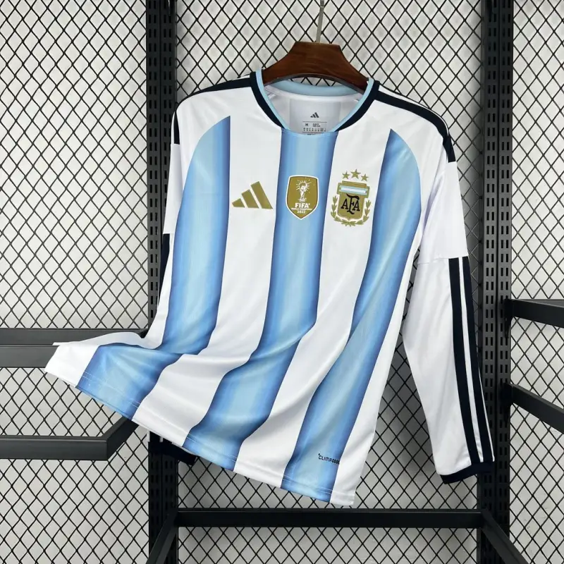 2026 World Cup Argentina Home Jersey Long Sleeves S-4XL Fan Version