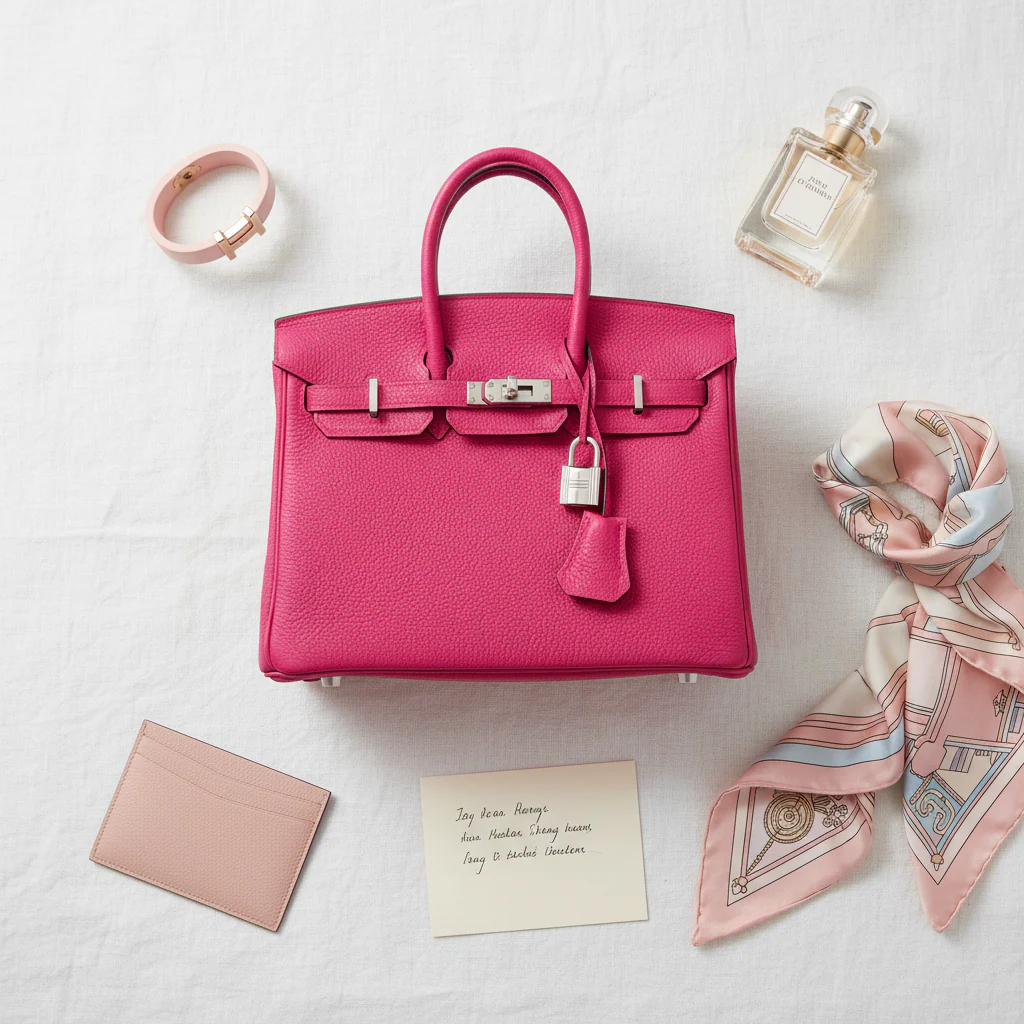 Hermès Birkin 25 Rose Mexico Togo Palladium Hardware