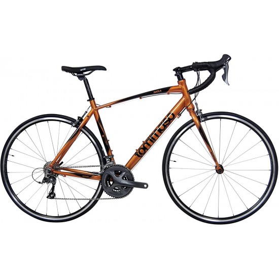 Imola Endurance Aluminum Road Bike, Claris R2000, 24 Speeds, Black, White, Burnt Orange