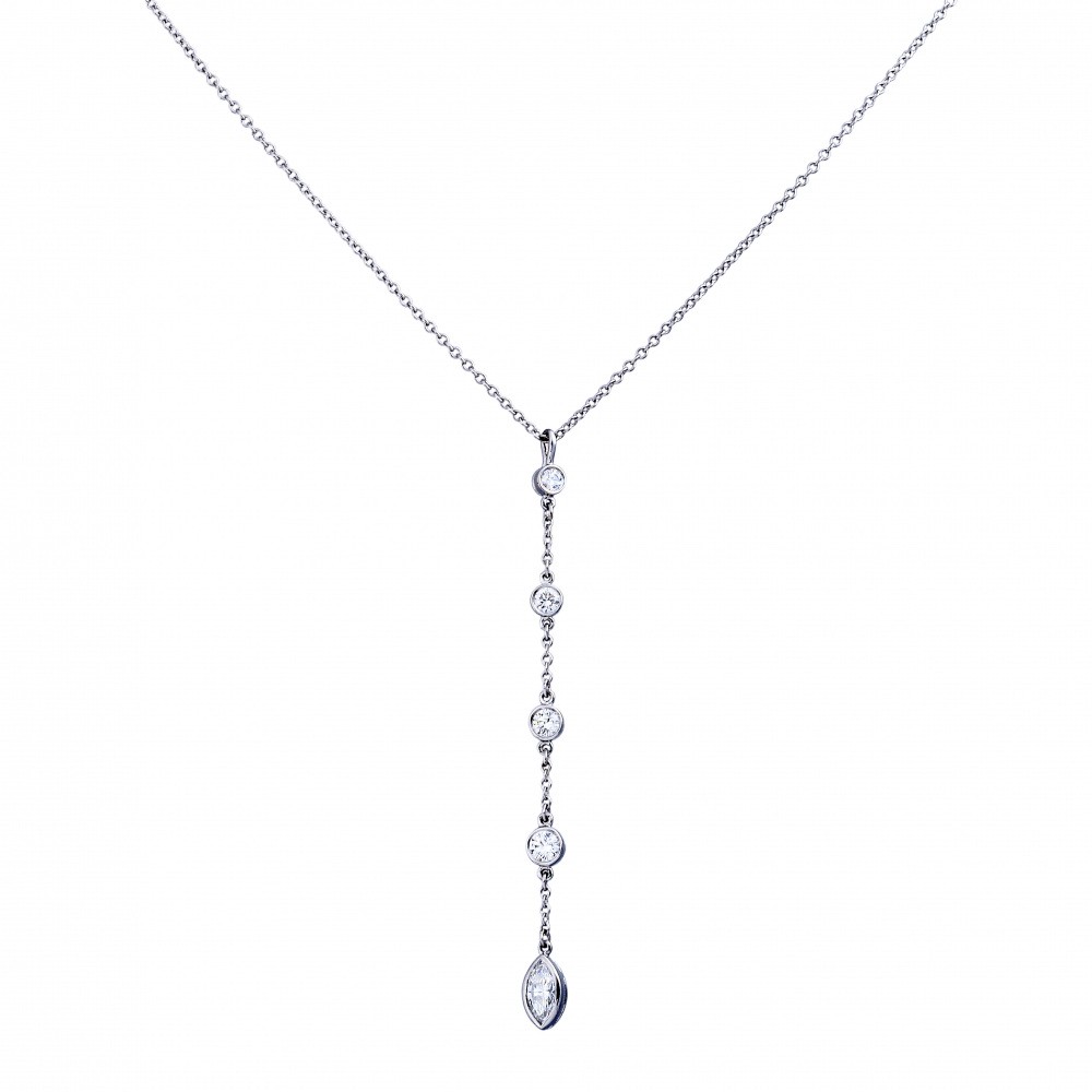 Tiffany & Co. By the Yard Necklace Platinum Diamond