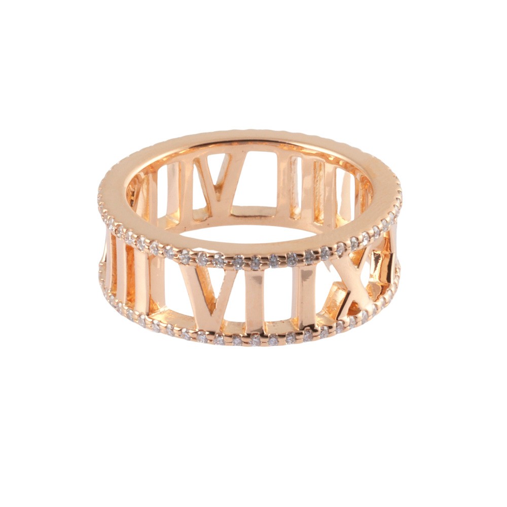 Tiffany & Co. Atlas Diamond Ring 18K Rose Gold