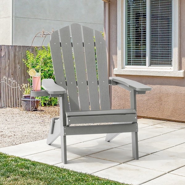 AOOLIMICS Patio Folding Adirondack Chairs Fire Pit Chair
