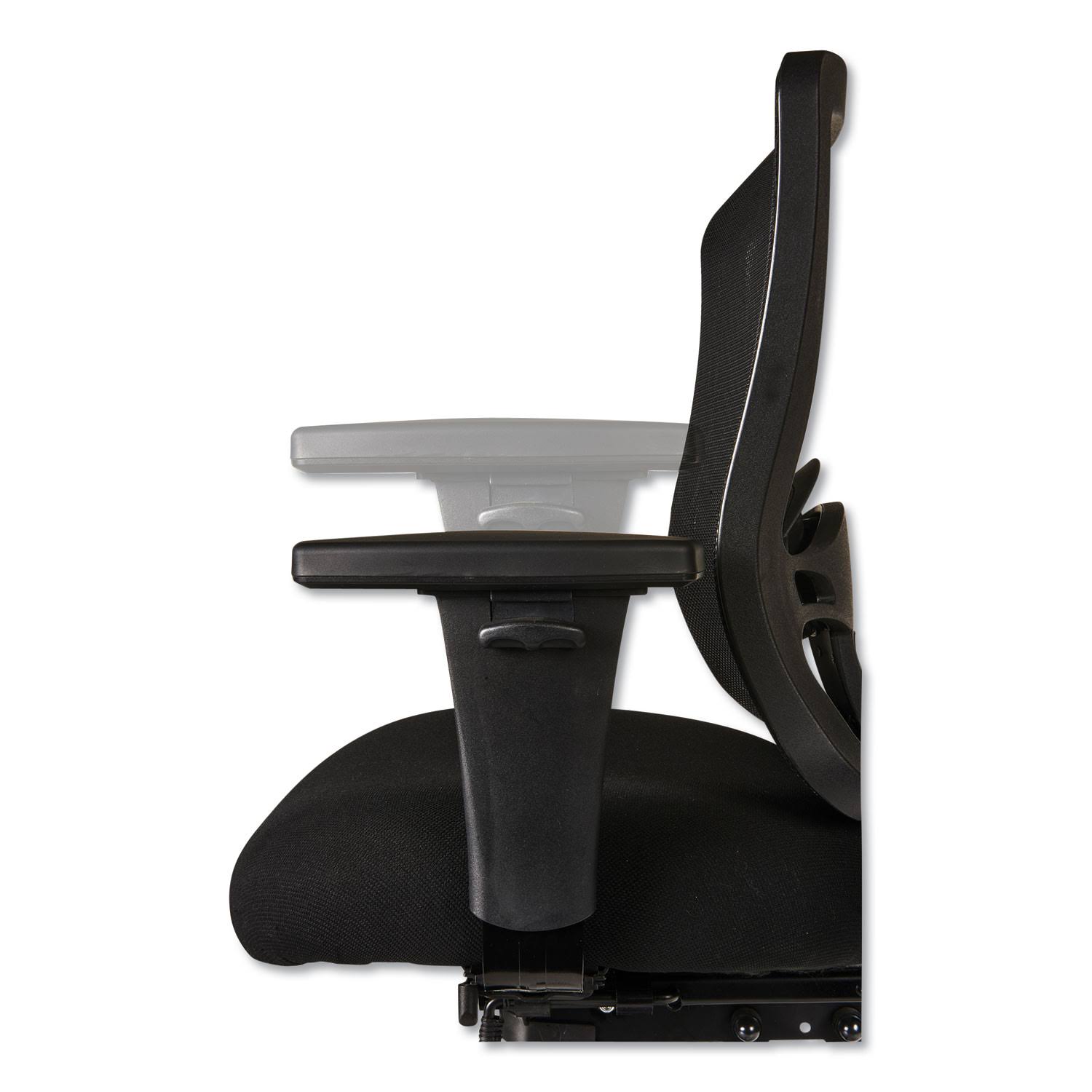Alera Etros Series Black Mid-Back Multifunction with Seat Slide Chair