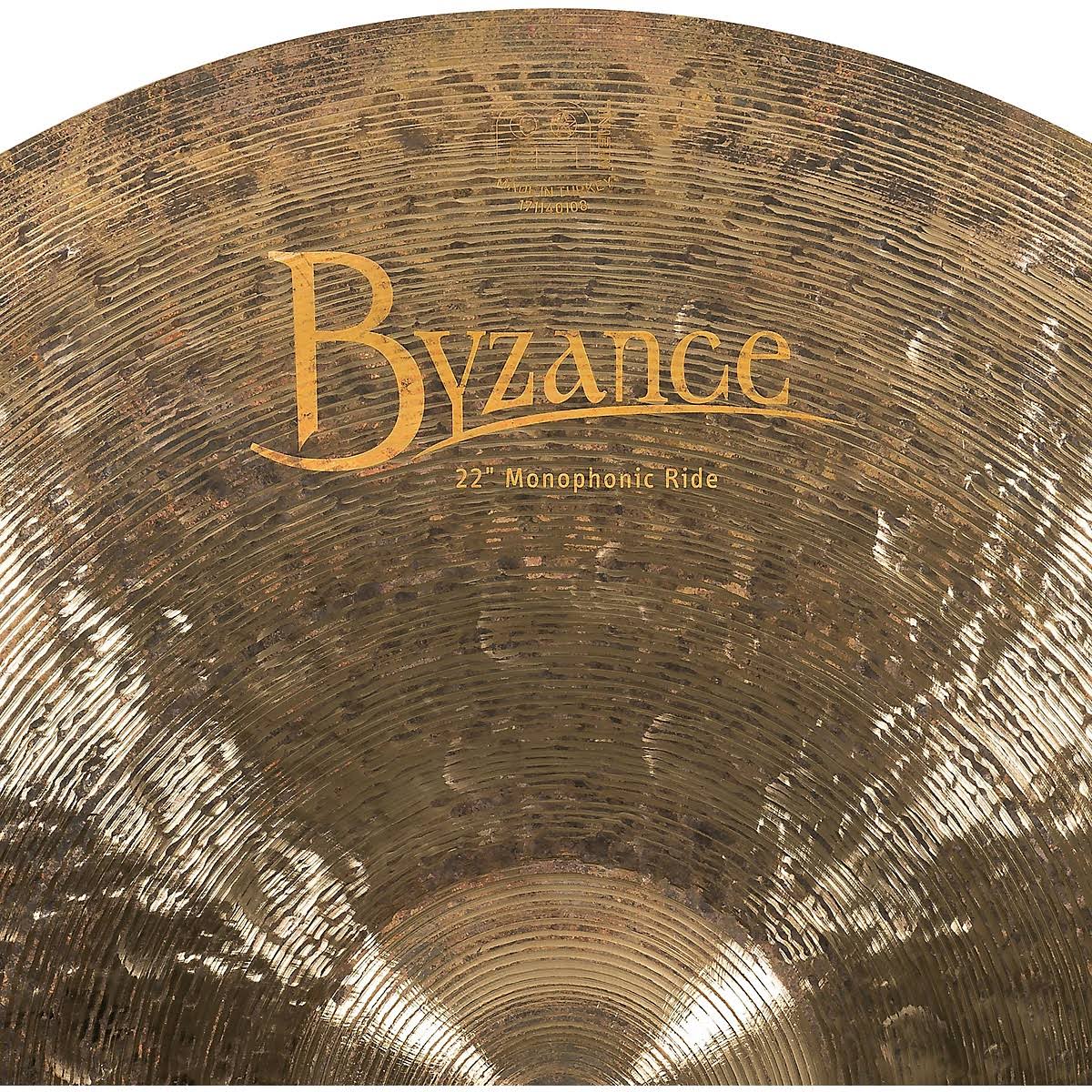 Meinl 22x22 Byzance Jazz Monophonic Ride Cymbal