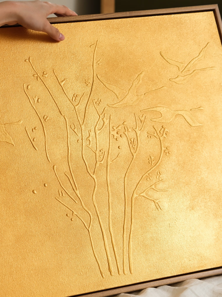 AH178 - Gilded Relief Painting! 