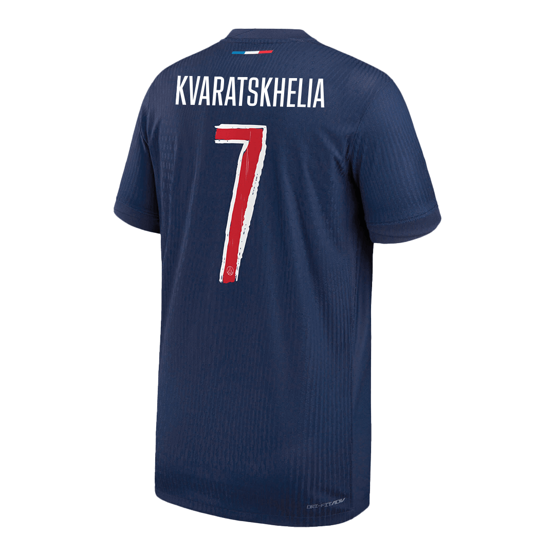 KVARATSKHELIA #7 PSG Home Player Version Jersey - UCL