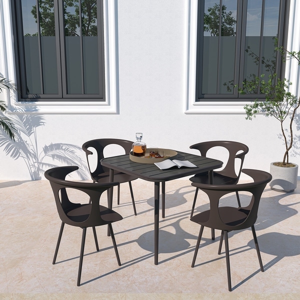 5 Piece Patio Dining Table Set