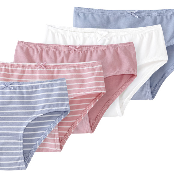 Famy 5 Mädchen Slips mit Bio-Baumwolle