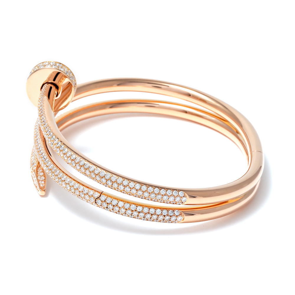 Cartier Juste un Clou Bracelet 18K Rose Gold Diamond N6708600
