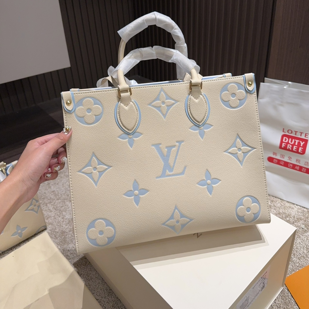 Louis Vuitton Onthego Pm Candy Blue 25Cm M46833