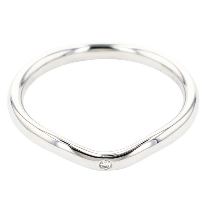 Tiffany & Co. Elsa Peretti Wedding Band Ring Platinum