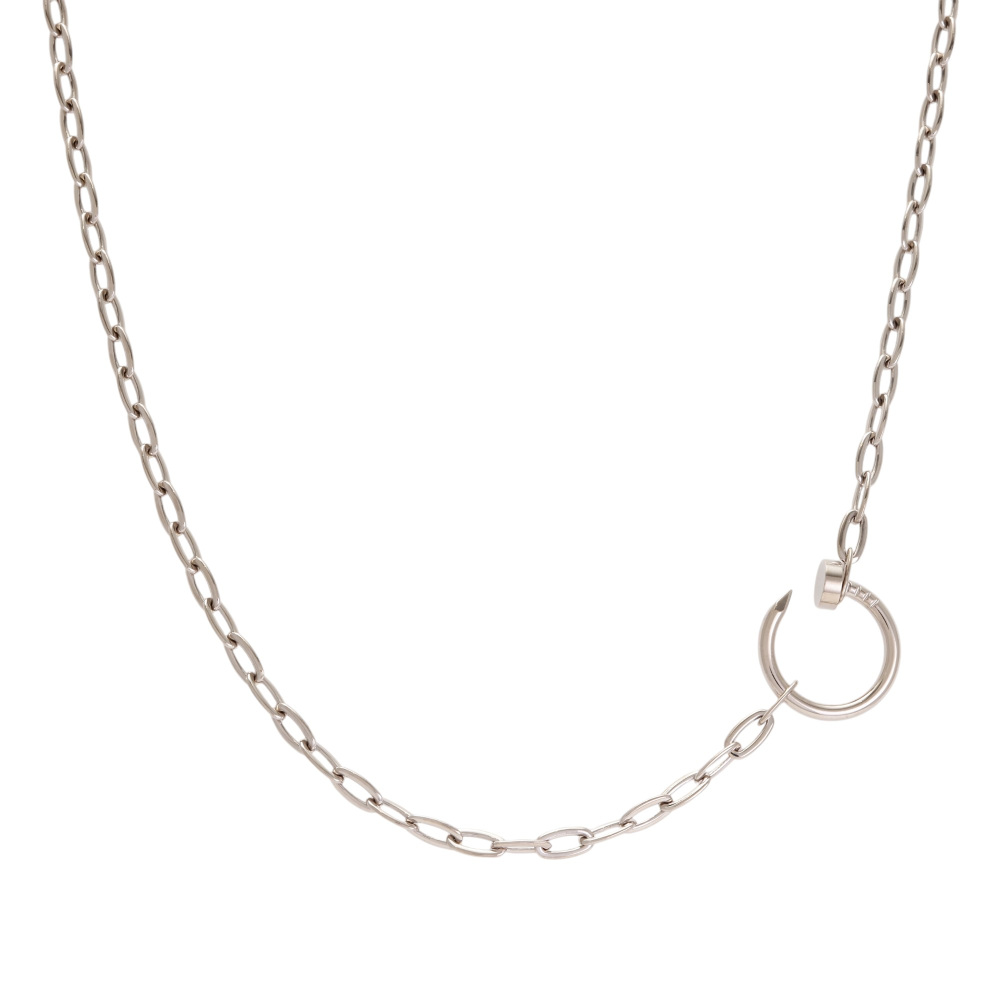 Cartier Juste un Clou Necklace 18K White Gold B7224864