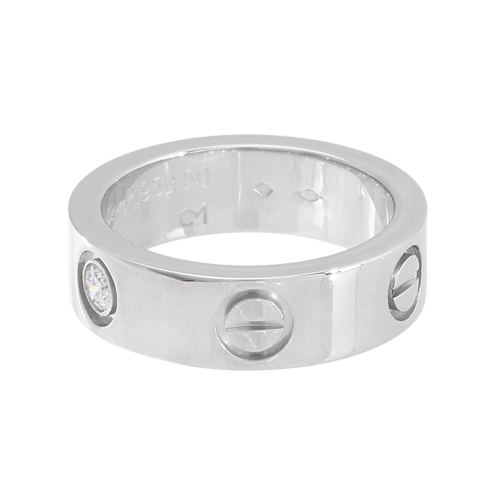 Cartier Love Ring Platinum Diamond B4046700