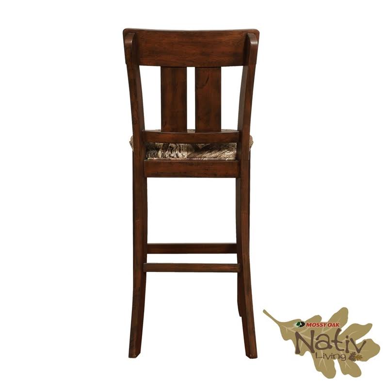 Riverbay Furniture Bar Stool in Dark Walnut, Brown
