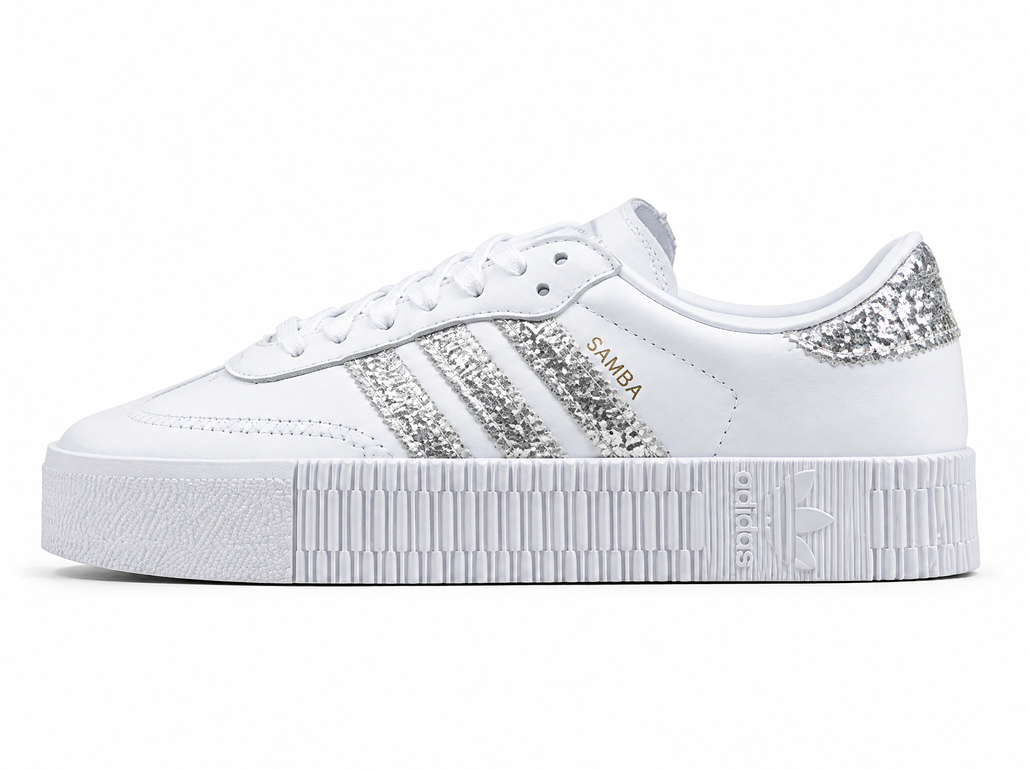 Adidas Sambarose Shoes Cloud White/Cloud White/Silver Metallic FX3819