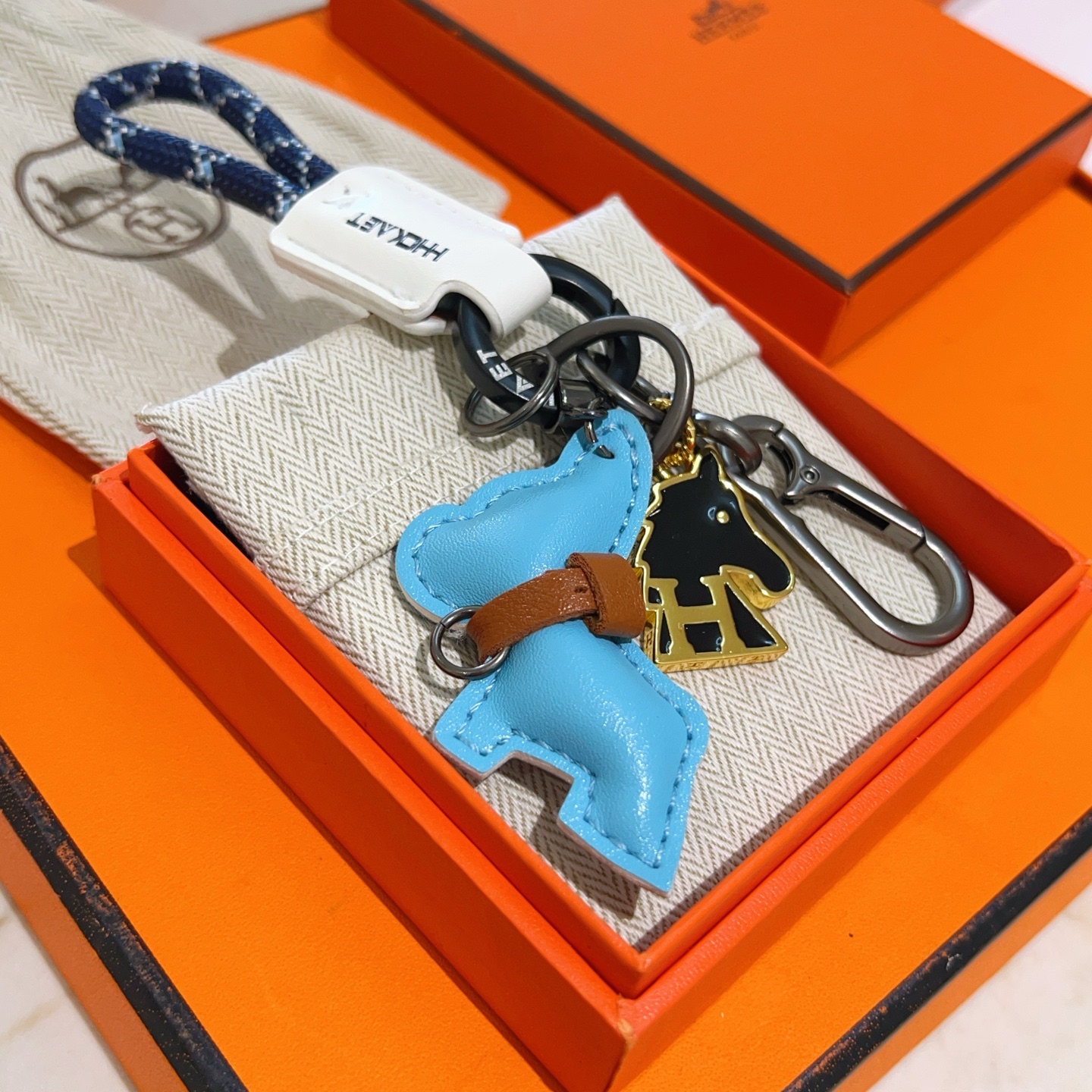 Hermès Keychain Thickened Platinum Edition - cnluxepick
