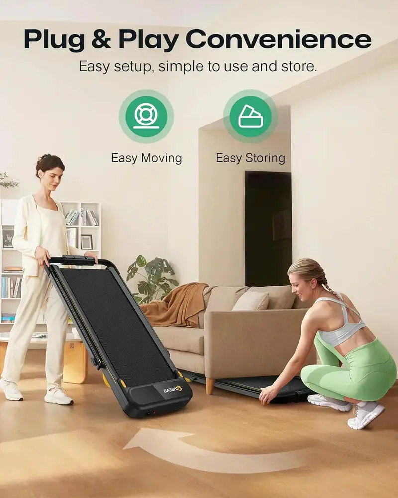 Urevo Strol 2E Folding Smart Treadmill – Dual LED Screens & 2-in-1 Design