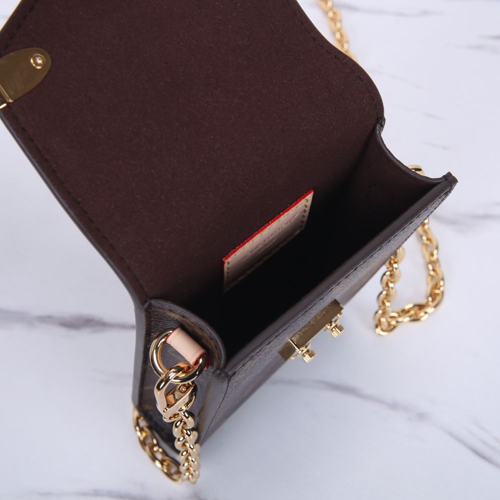 [Premium Quality] – Louis Vuitton Phone Pouch Métis Brown 6.7 Inches N00144