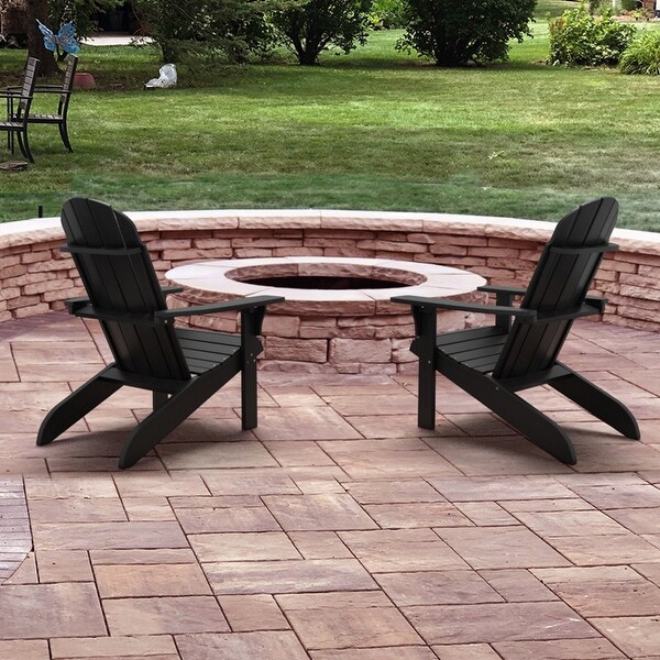 POLYTEAK Traditional Element Adirondack Chair,All Weather Poly Lumber