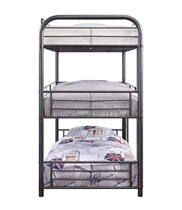 acme-cairo-Triple Bunk Bed – Full – – Gunmetal