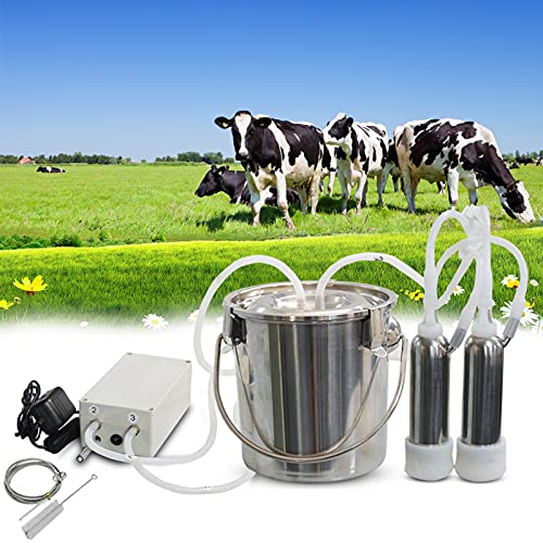 Lyfreen Electric Portable Milking Machine for Goats Sheep, Impulse Milking Supplies Vacuum Pump Milker