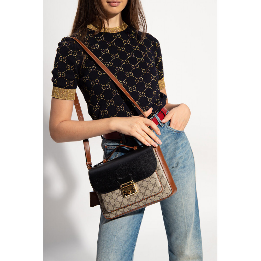 Gucci Padlock Small Shoulder Bag Black
