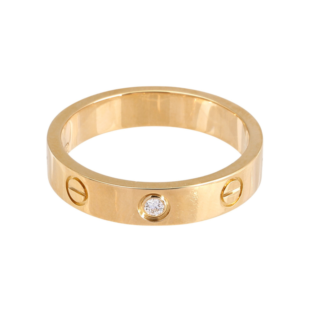 Cartier Love Ring 18K Yellow Gold Diamond B4056100