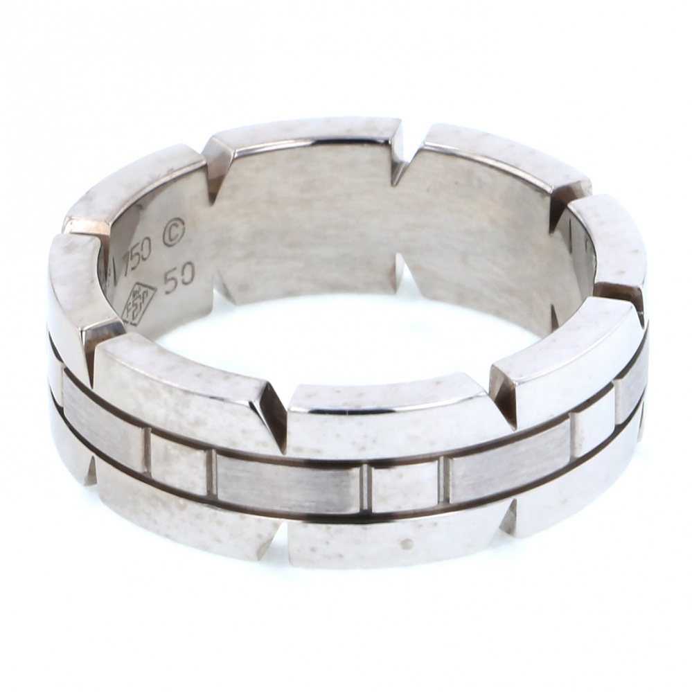 Cartier Tank Française #50 Ring 18K White Gold