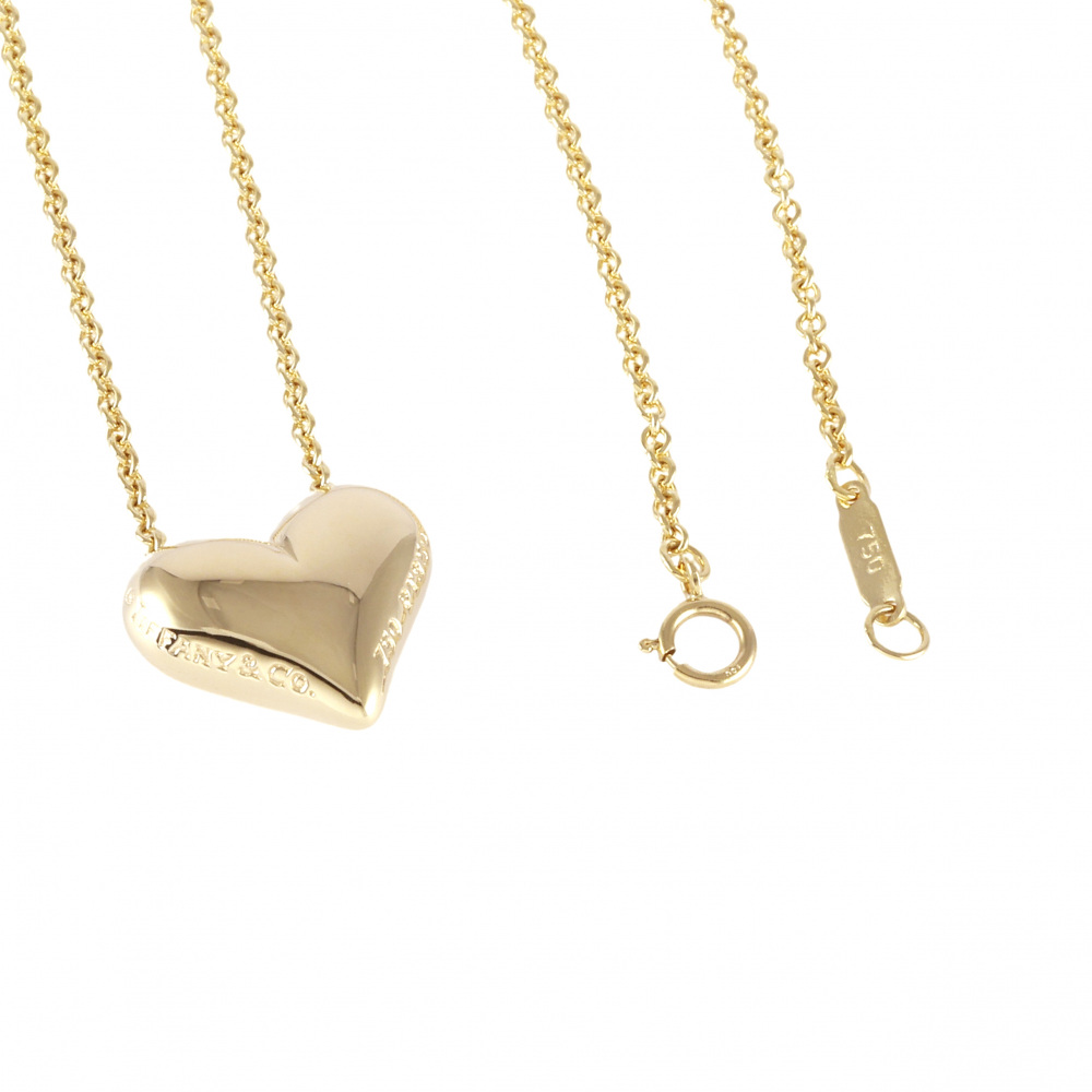Tiffany & Co. Tiffany Dots 5PD K18YG Yellow Gold PT950 Necklace Platinum & 18K Yellow Gold Diamond