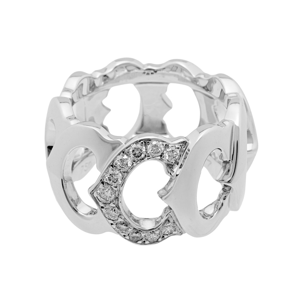 Cartier C Do Ring 18K White Gold Diamond N4123300