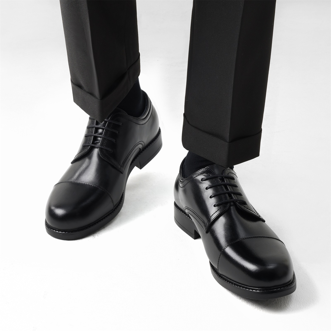 Men's Classic Round Cap Toe Dress Shoes