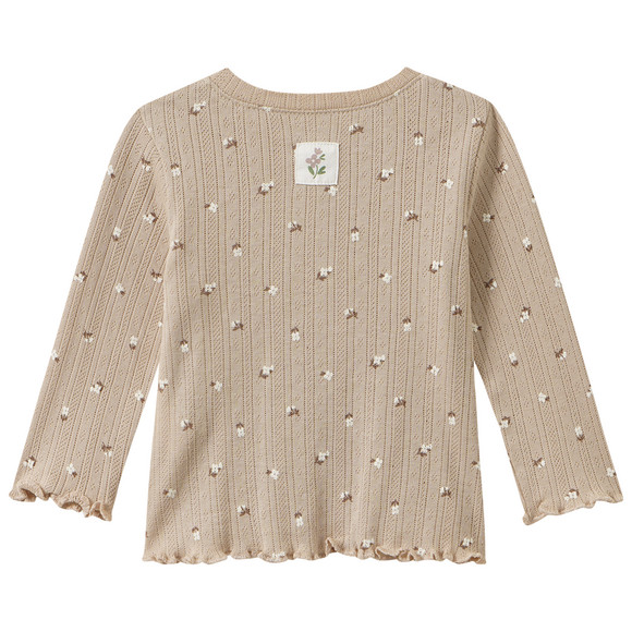 Topomini Pure Collection Newborn Langarmshirt mit Blümchen