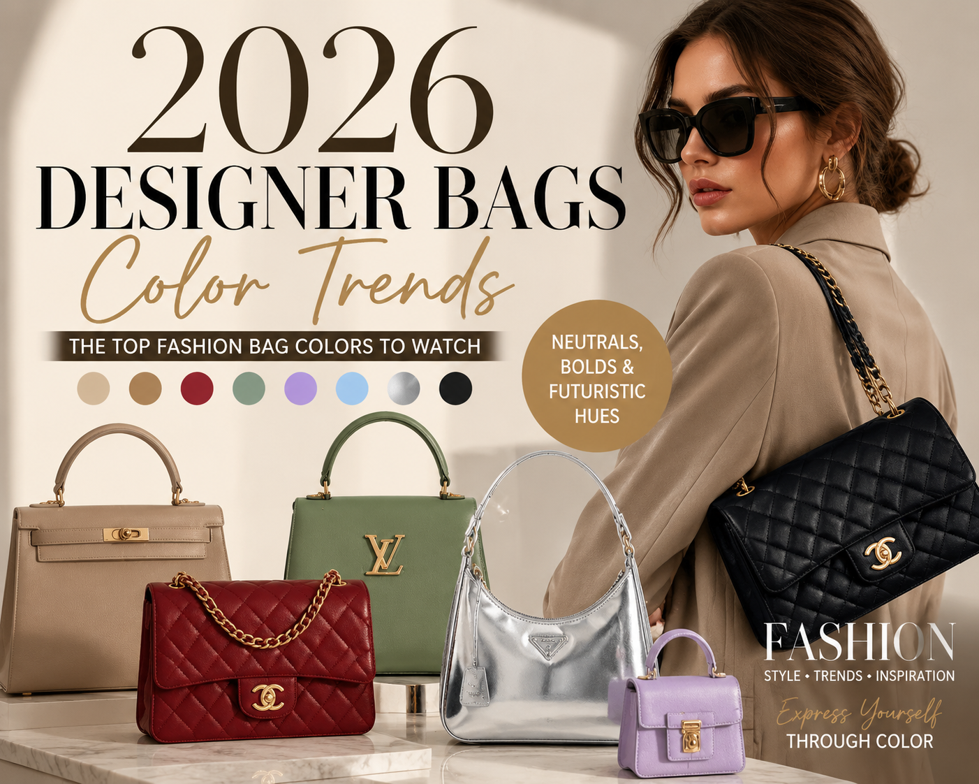 2026 Designer Bags Color Trends: How Fashion Bag Colors Are Shaping Modern Style - cnluxepick