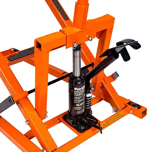Pro-LifT Heavy-Duty Lawn Mower Lift Jack – 350 lb Capacity for Zero-Turn & Tractor Mowers