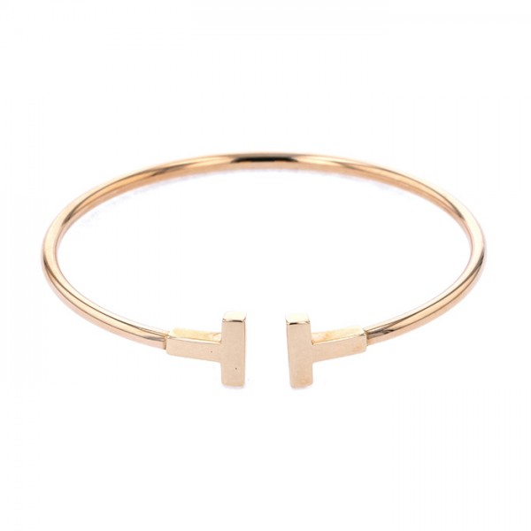 Tiffany & Co. Tiffany T Wire Bracelet 18K Rose Gold