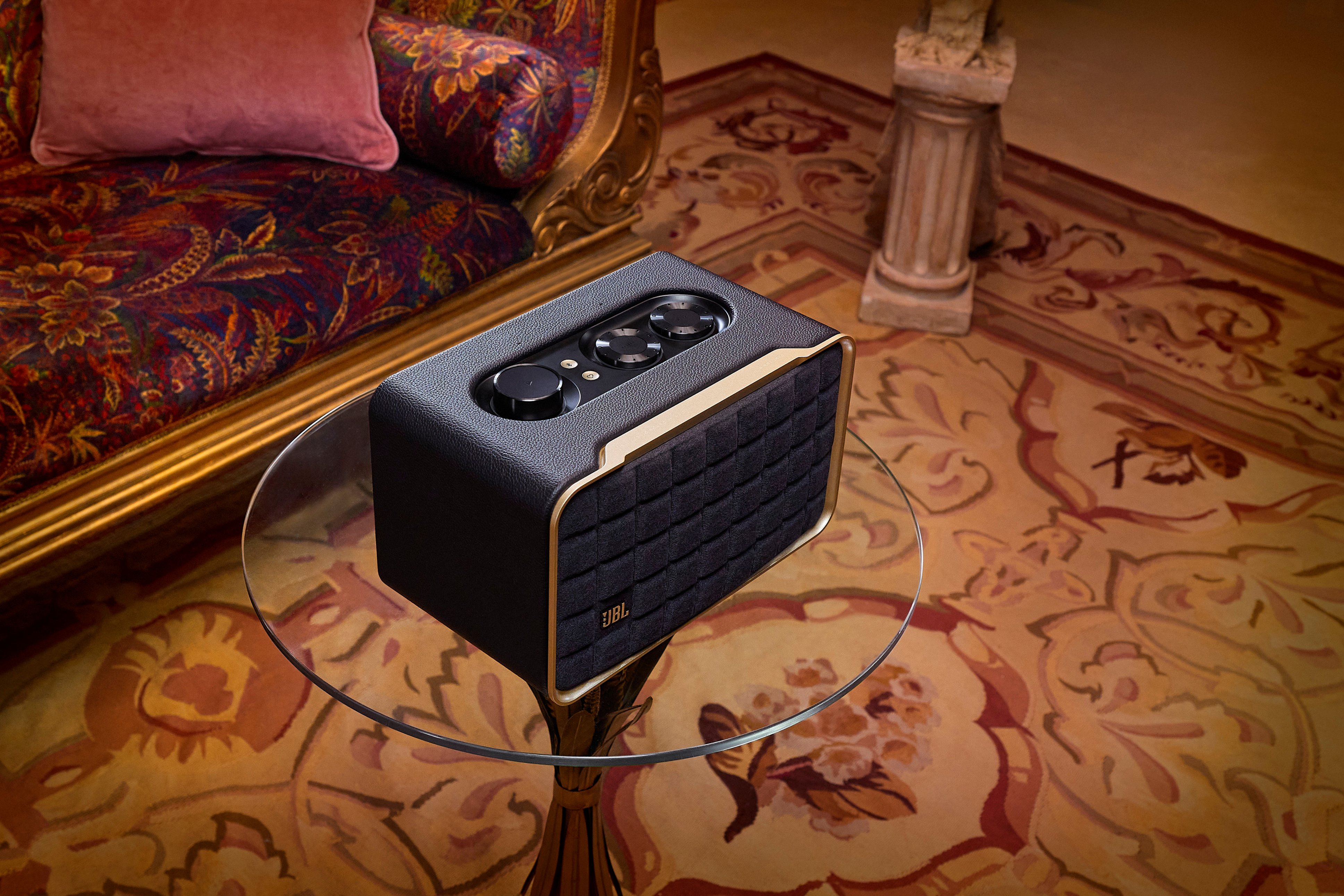 JBL - Authentics 200 Smart Home Speaker - Black